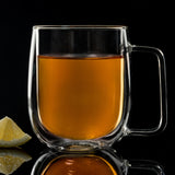 Double-Wall Insulated Glass Mugs (2)