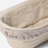 Close-up of the banneton liner showing its texture.